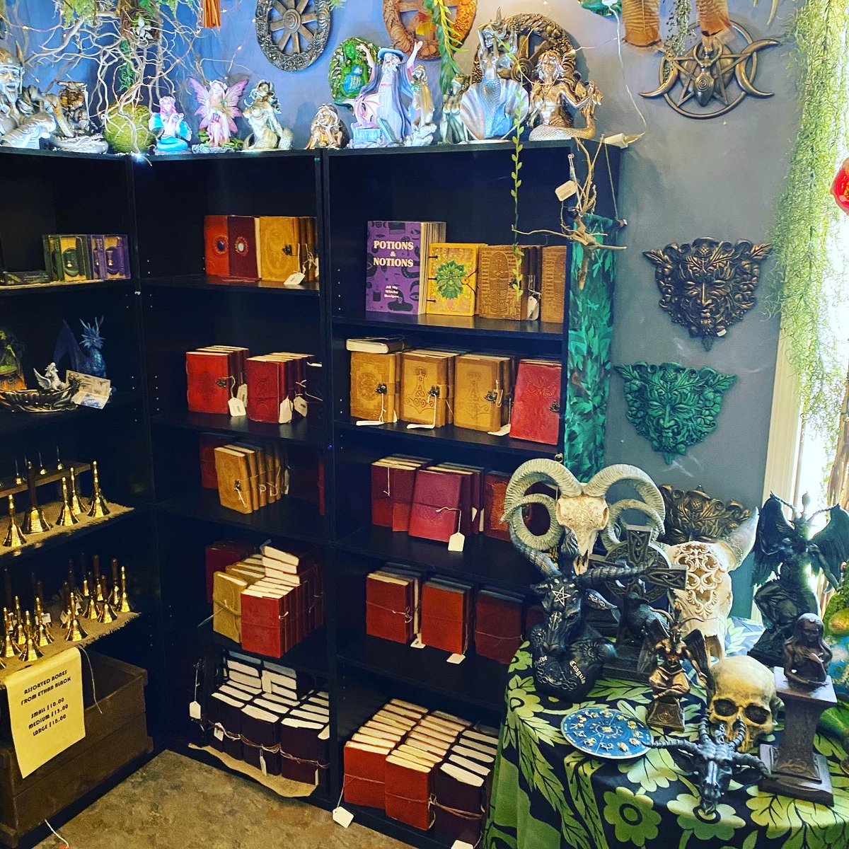 aromagregory's tweet photo. The Witches Lair of our shop is dedicated entirely to Witchcraft and Wicca and all things Craft oriented.
#AromagsBotanica #witcheslair #witch #witchcraft #wicca #pagan #norse #celtic #anglosaxon #pentacle #pentagram #talkingboard #planchette #thor #loki #odin https://t.co/nYtHoPi9HB