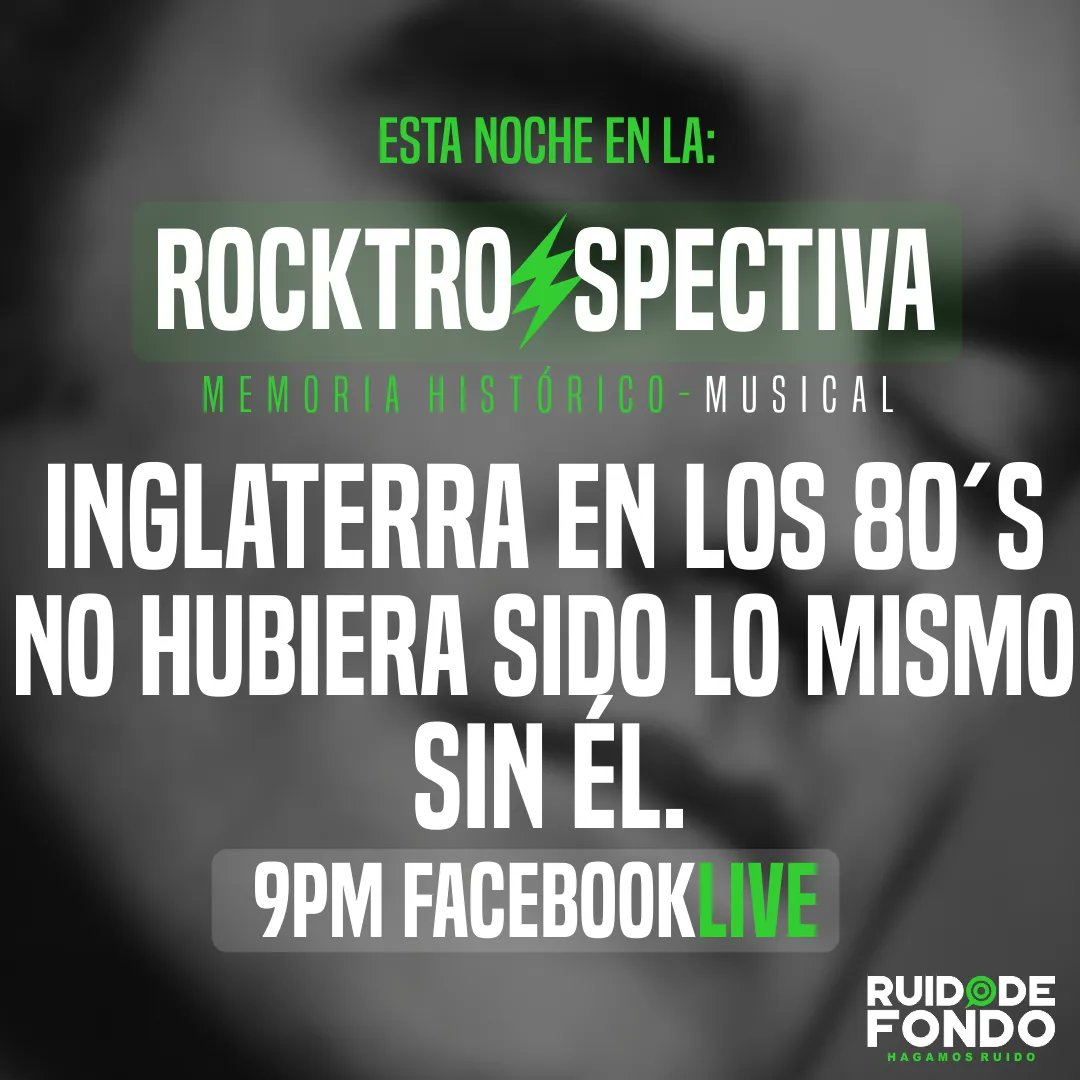 🟩 Hoy en la #Rocktrospectiva con <a href="/lalo_mendozar/">Lalo Mendoza</a> ...
Descubre de quién se trata a las 9 PM en la transmisión en Facebook y en las repetición a las 10 PM en Radio BUAP 96.9 FM #HagamosRuido