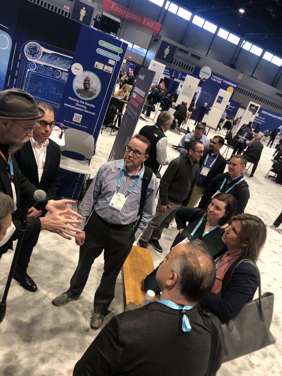 motorcycle_guy's tweet photo. Bryant Karras explains value of IZ Gateway integrations in #InteropShowcase at #HIMSS23 https://t.co/5jvTP28UMr