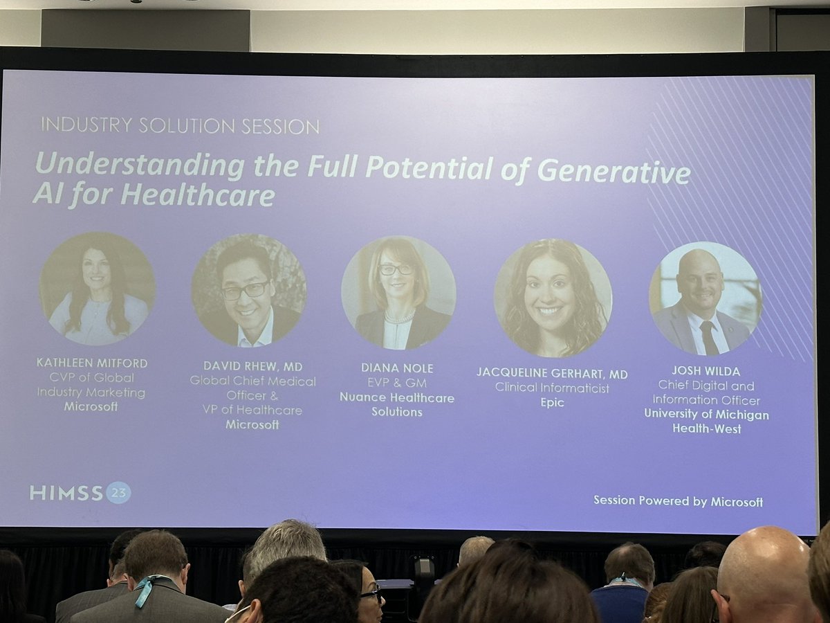 drewjs247's tweet photo. Third seminar of the day! #HIMSS #HIMSS23 #healthcare https://t.co/nLeaWd24pN