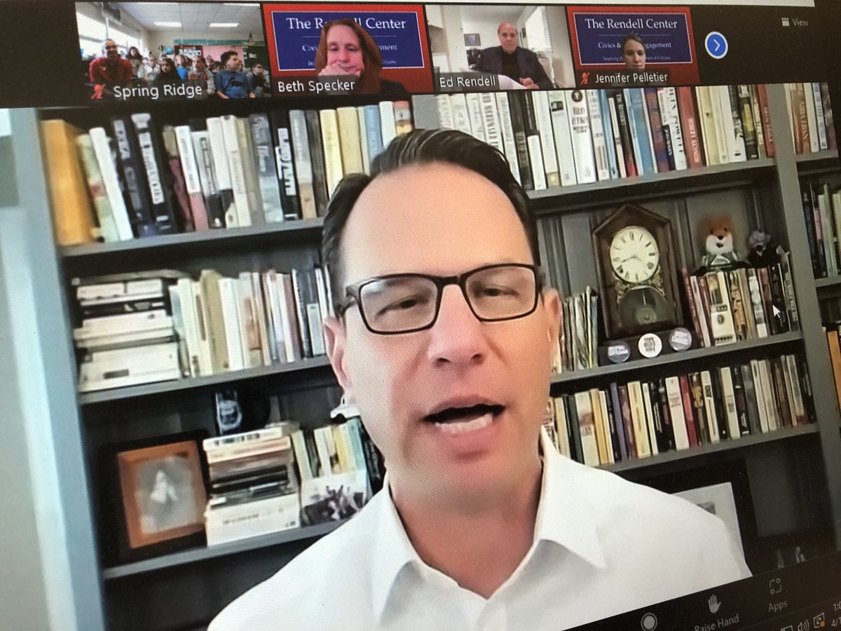 #rendellcenteryouthtownhall Mr. Votodian’s 4th grade class was chosen to participate in a town hall meeting with Governor Shapiro! They asked tough questions and can hopefully follow up with a letter to the governor. #wilsonsd