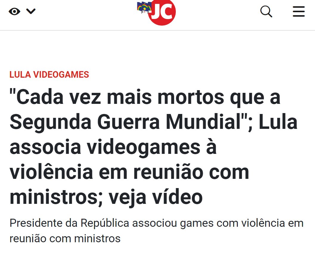 Lula na campanha VS Lula no governo

Já não bastava aquela fala péssima da Ana Moser sobre esports no começo do ano, agora isso. Cada dia que passa esse governo se mostra INIMIGO DOS GAMES!