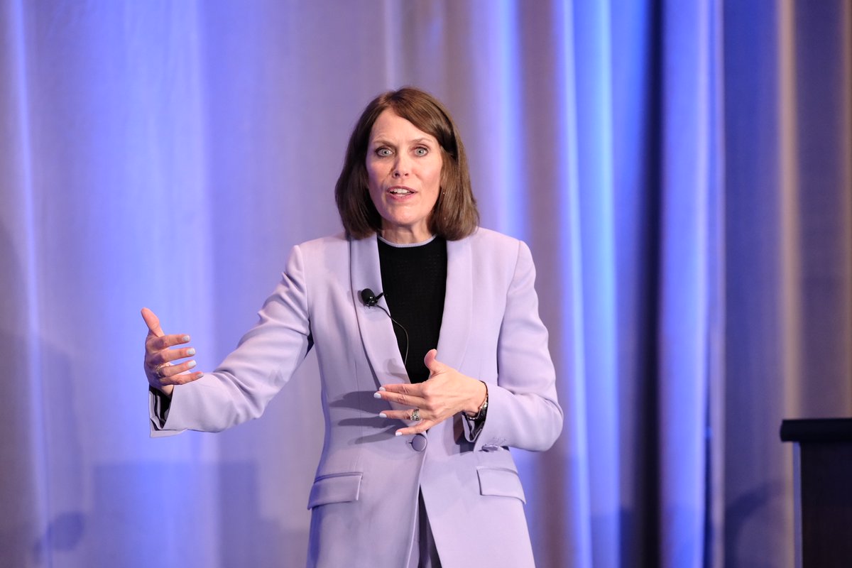 SHRM's tweet image. “So again, if you are going to achieve the aspirational goals we have within our organizations. We have to attract and retain the women within our organizations.” CEO of @LinkageInc (a SHRM company), @J_McCollum1, at #SHRMTalent