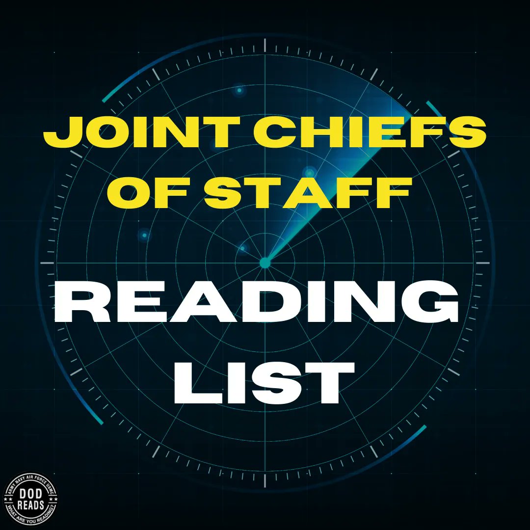 dodreads's tweet photo. Ever wondered what the Joint Chiefs of Staff read? Check out our website for the most up-to-date reading lists! #dodreads #jointchiefsofstaff #readinglists #militaryreading https://t.co/CXA31VG2a9