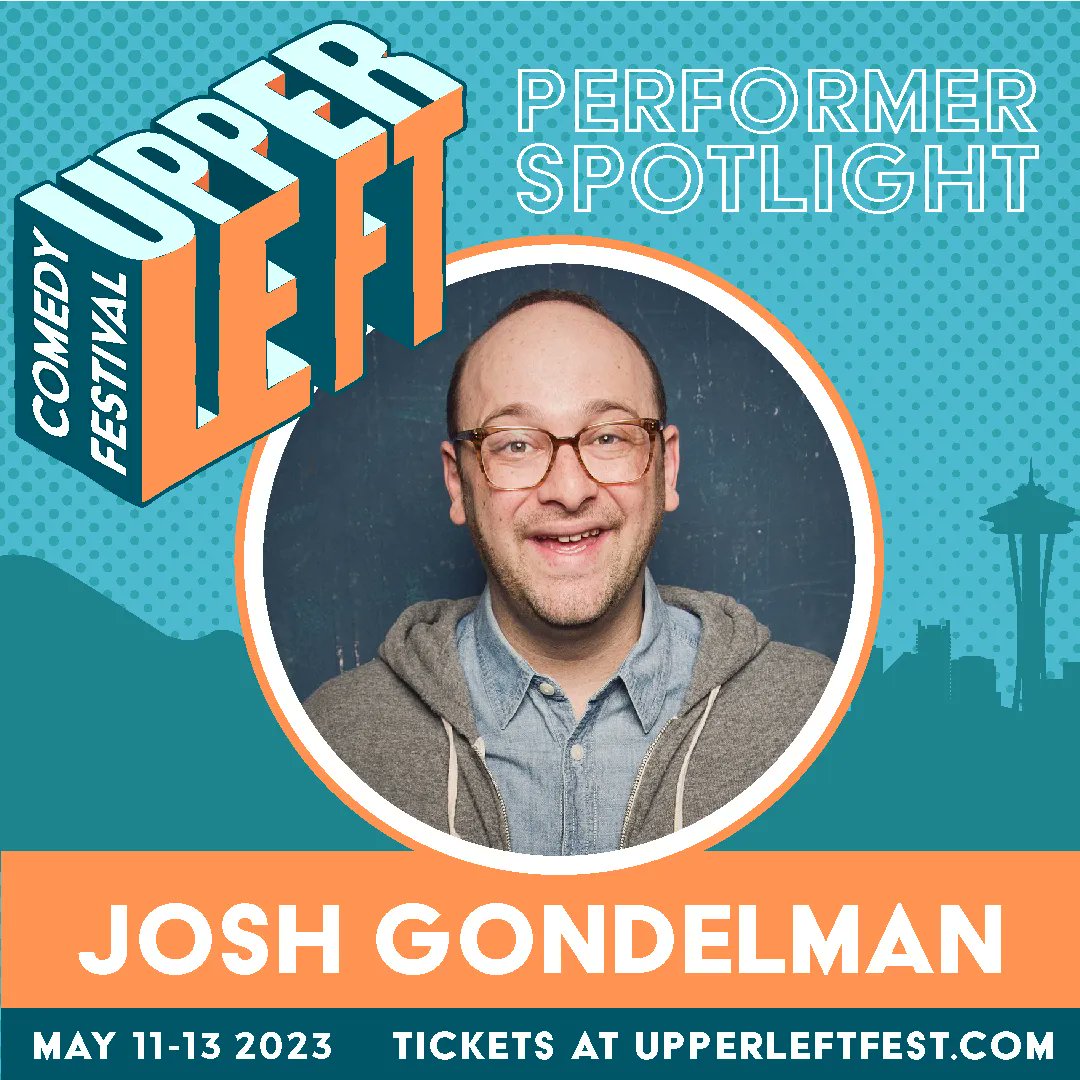 🚨 HEADLINER ALERT 🚨 It's the one and only, Josh Gondelman!
 ✨ 
A little about Josh: He has been a head writer and executive producer of Desus &amp; Mero. And his standup special People Pleaser is available to stream now. Don't miss out on Josh at Upper Left Fest!