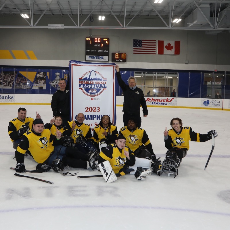 usahockey's tweet photo. Champions were crowned across twelve divisions to conclude week 2 of the @Toyota - USA Hockey #DisabledFestival!
Full list of champions ⤵️