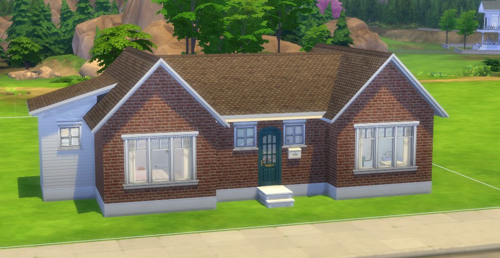 ImpySmodge's tweet image. I built a #SmallHome Starter with FOUR bedrooms and 2 bathrooms (both with separate bath &amp;amp; shower). Room for up to 8 Sims (if you swap in bunks). &quot;Huge Family on a Budget&quot; ID #ImpySmodge
#TinyHomeResidential #TheSims4 #ShowUsYourBuilds @TheSIms @TheSimCommunity
