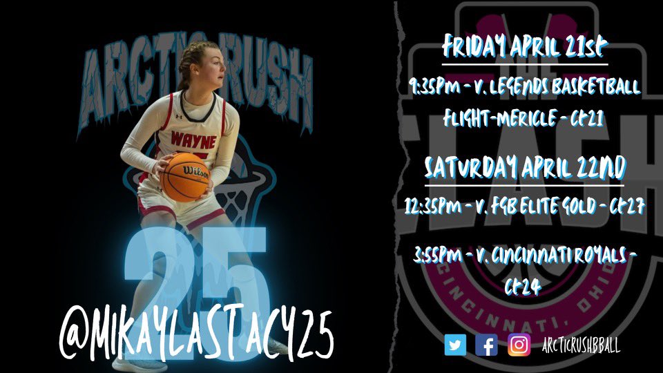 This weekend’s schedule!