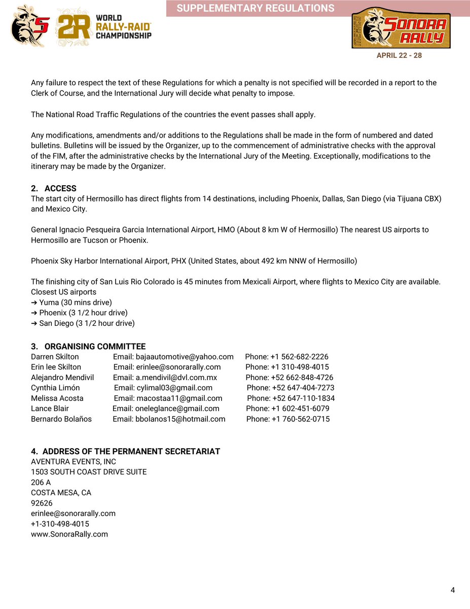 FIMDocs's tweet image. 801_03_Supplementary Regulations_Sonora Rally MEX

Published at: 2023/04/17

fim-moto.com/fileadmin/user…

#FIM #FIMfamily #GrandPrix #MotoGP