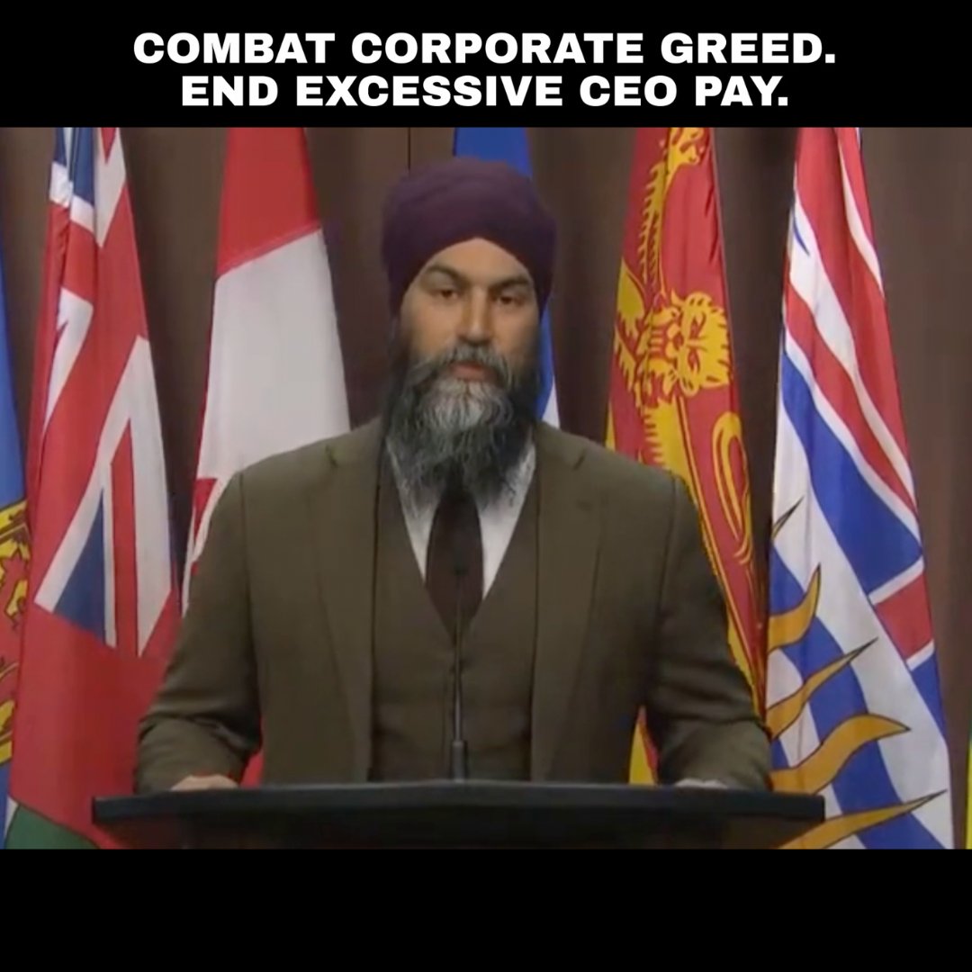 Jagmeet Singh on Twitter "Canada’s richest CEOs now make 243 times