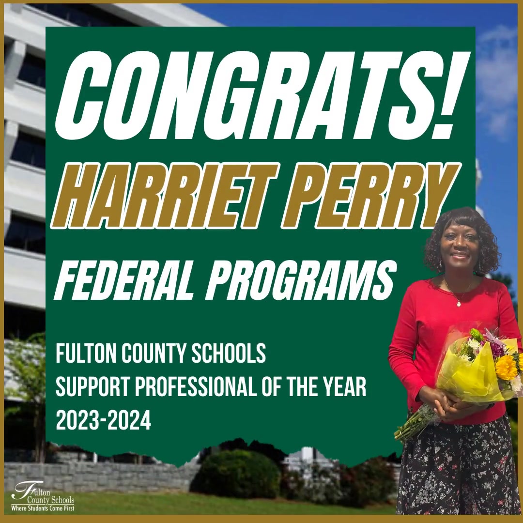 FultonCoSchools's tweet photo. Congratulations, 2023-2024 FCS Support Professional of the Year Harriet Perry!

@FCSSuptLooney 
@KimberlyRDove https://t.co/gtjKLGe6zu