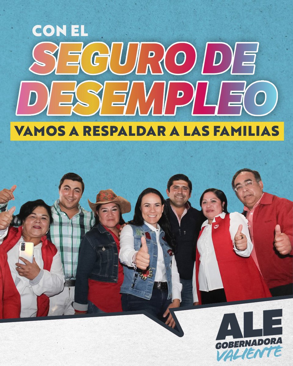 AlejandraDMV's tweet photo. Con el #SeguroDeDesempleo, vamos a apoyar y cuidar la economía de las familias mexiquenses para que puedan atender sus necesidades más urgentes. #UnirEsResolver y vamos a capacitar a las y los valientes para que pronto accedan a un nuevo trabajo. #VamosaGanar #VotAle https://t.co/iEE5lyfVbO