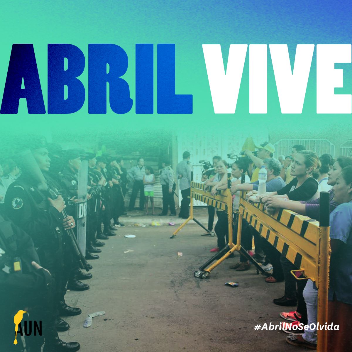 AUNNicaragua's tweet photo. La lucha por la democracia y la libertad en Nicaragua continúa. En este quinto aniversario de la rebelión de abril, renovamos nuestro compromiso de trabajar por un futuro mejor para nuestro país. https://t.co/20E2jx7IOb
