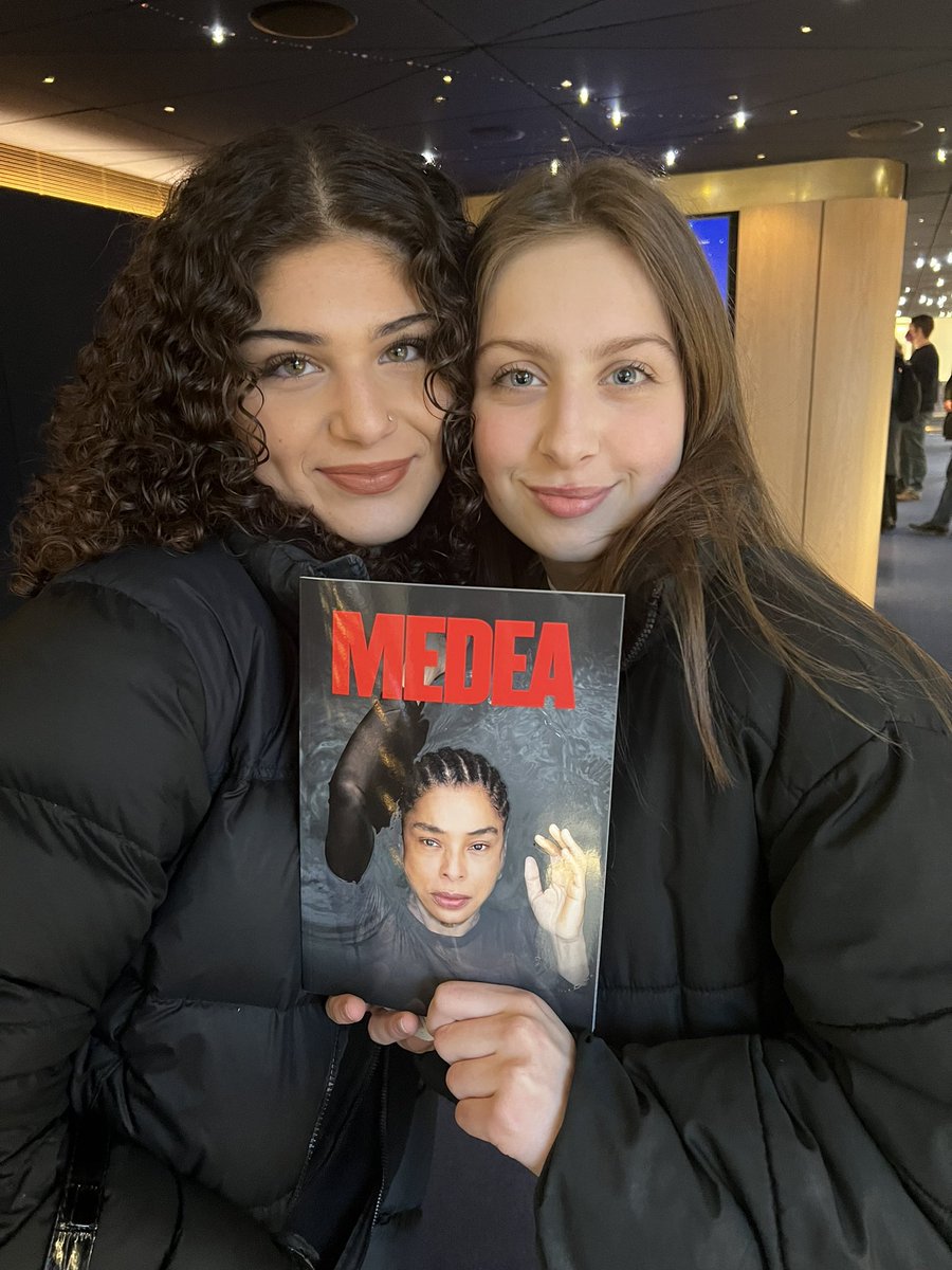 EnfieldCounty's tweet photo. Y11 GCSE Drama class about to watch Euripides’ Medea @sohotheatre for their Comp 3 written exam in just 4 weeks time!!! SO excited to watch the fabulous Sophie Okonedo! #OnwardEver 🏺🏛️🇬🇷🎭🔪🗡️🔪🗡️ https://t.co/0wMz7Gc9b3