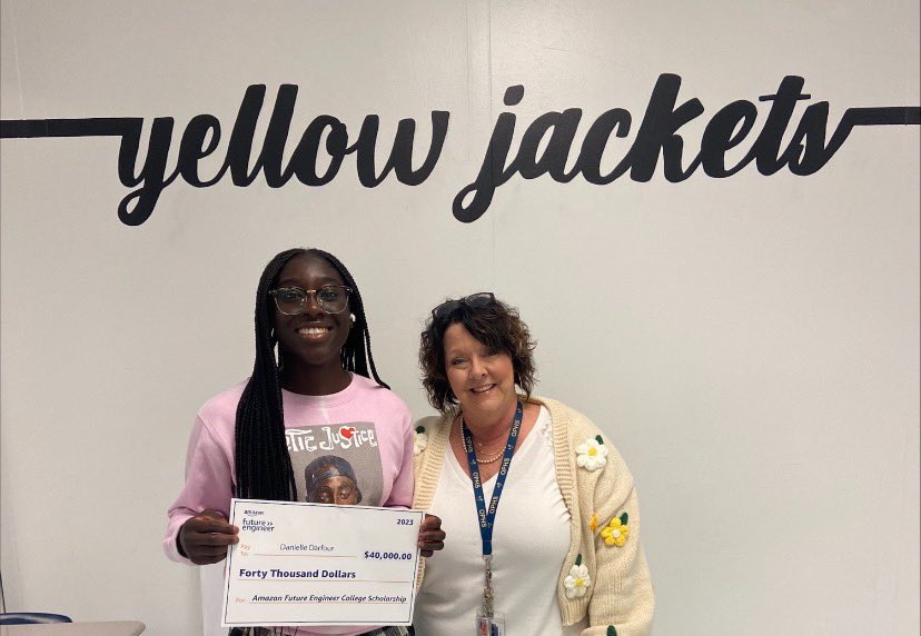 Amma Darfour (@aydarfour) on Twitter photo Join me in congratulating Danielle Darfour (Senior @ Osbourn Park HS) on being named a recipient of the 2023 Amazon Future Engineer 40K scholarship and a summer internship.
Thank you, <a href="/amazon/">Amazon</a> <a href="/amazonnews/">Amazon News</a>
<a href="/OPHSWBB/">Osbourn Park HS WBB</a> <a href="/OsbournParkHS/">OPHS</a> @KaneLisamarie <a href="/LDMcDade/">LaTanya D. McDade, Ed.D.</a> <a href="/LisaforColes/">Lisa Zargarpur M.Ed.</a> Join me in congratulating Danielle Darfour (Senior @ Osbourn Park HS) on being named a recipient of the 2023 Amazon Future Engineer 40K scholarship and a summer internship.
Thank you, <a href="/amazon/">Amazon</a> <a href="/amazonnews/">Amazon News</a>
<a href="/OPHSWBB/">Osbourn Park HS WBB</a> <a href="/OsbournParkHS/">OPHS</a> @KaneLisamarie <a href="/LDMcDade/">LaTanya D. McDade, Ed.D.</a> <a href="/LisaforColes/">Lisa Zargarpur M.Ed.</a>