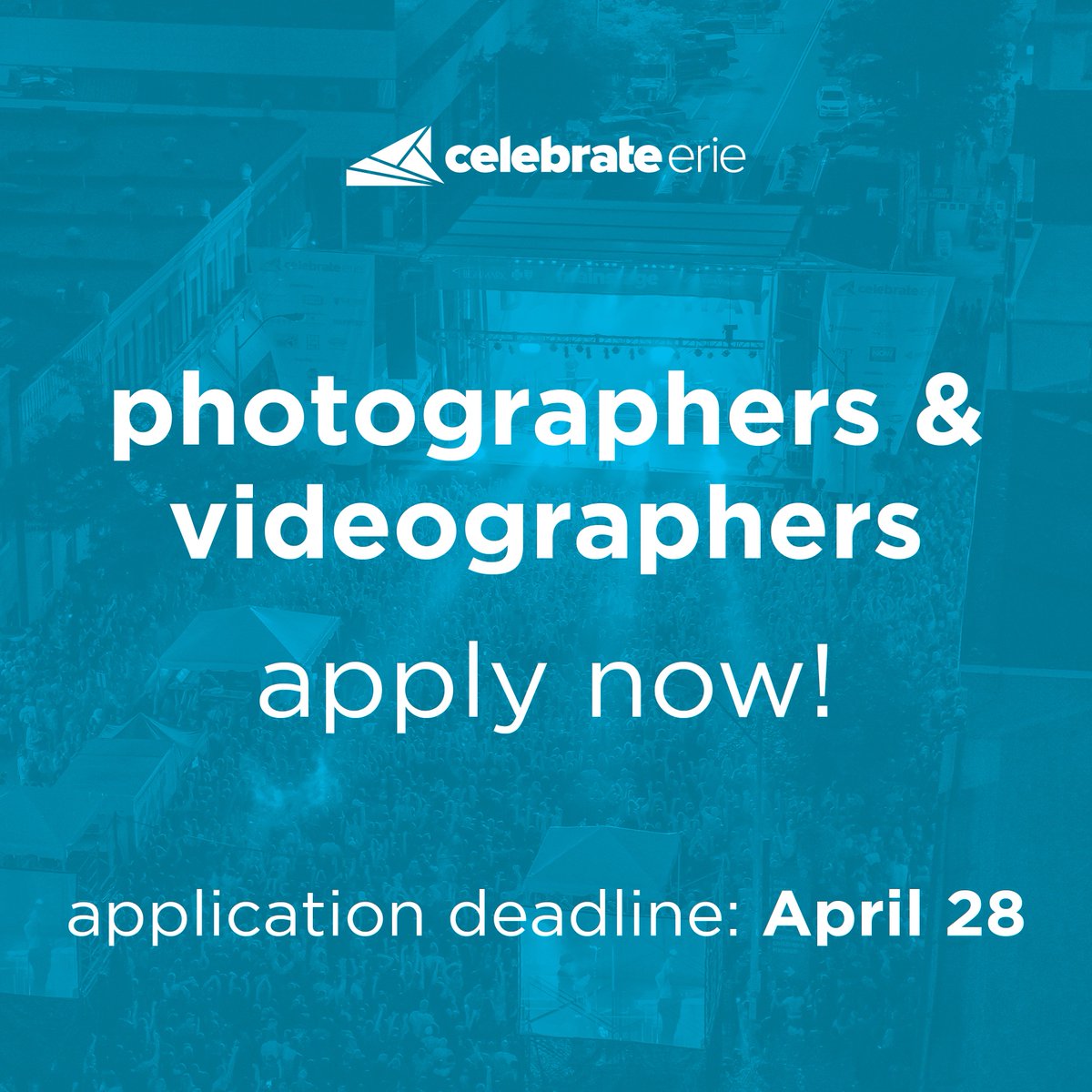 📷 CelebrateErie is seeking photographers &amp; videographers to cover the three-day festival, which will take place August 18-20 this year.
Interested in capturing all or part of the event? Click here to apply: celebrateerie.com/apply/