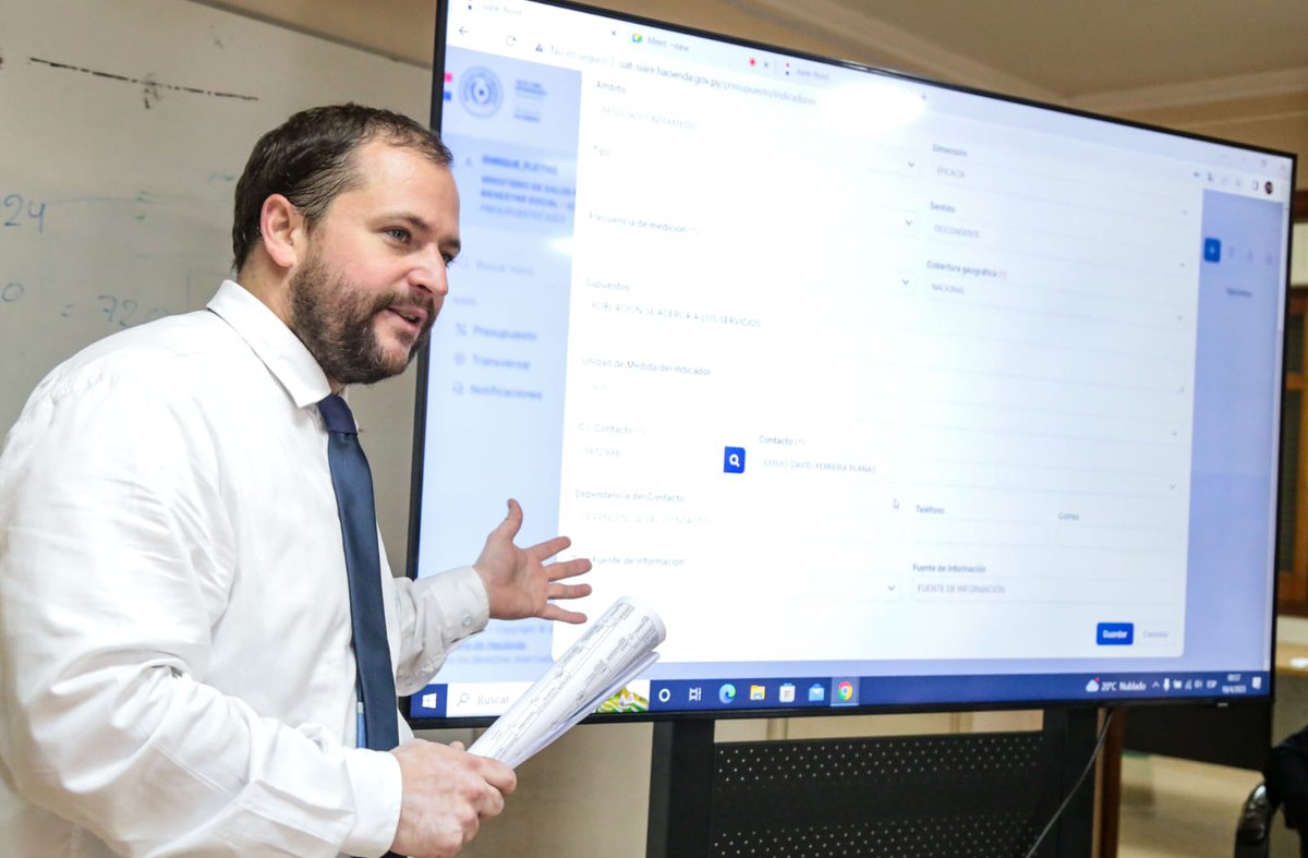 MEF_Paraguay's tweet photo. Como parte de la capacitación y prueba del nuevo Módulo de Gestión y Desempeño del Sistema Integrado de Administración de Recursos del Estado (SIARE), se desarrolló hoy una jornada instructiva a técnicos de diferentes instituciones públicas.

➡️ https://t.co/2lyEgHB4NQ https://t.co/2ssBzqfrev