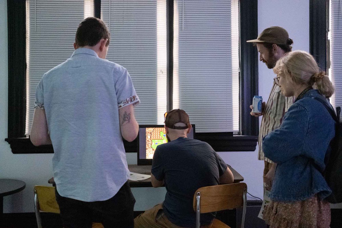 Scenes from last week's Queer Games event in the VSW Salon: