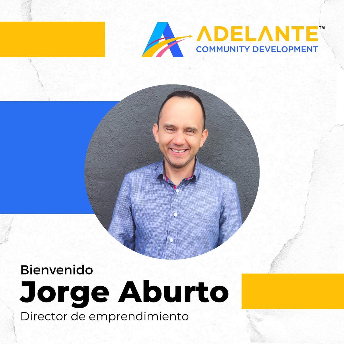 adelantecd's tweet photo. Bienvenido Jorge al equipo de Adelante! Jorge estará apoyando a los empresarios latinos en escalar sus negocios al siguiente nivel con todo los programas que ofrécenos. ¡Te invitamos a que hagas una cita con Jorge y comiences a desarrollar tu negocio! https://t.co/tRMpalWMIi