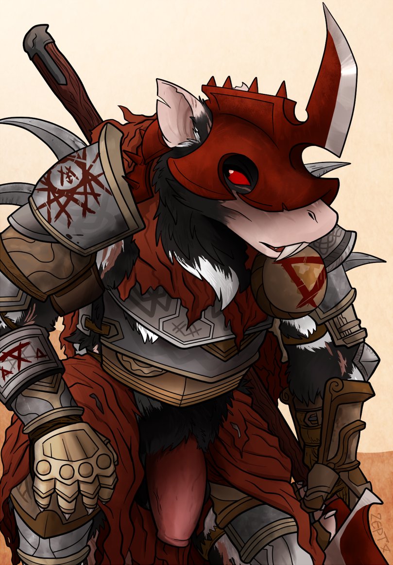 wildespire's tweet photo. The skaven warrior grinned as he freed his thick cock. "Suck-suck, and I will spare-save your life. Yes-yes?" https://t.co/Oc6UUauDBG