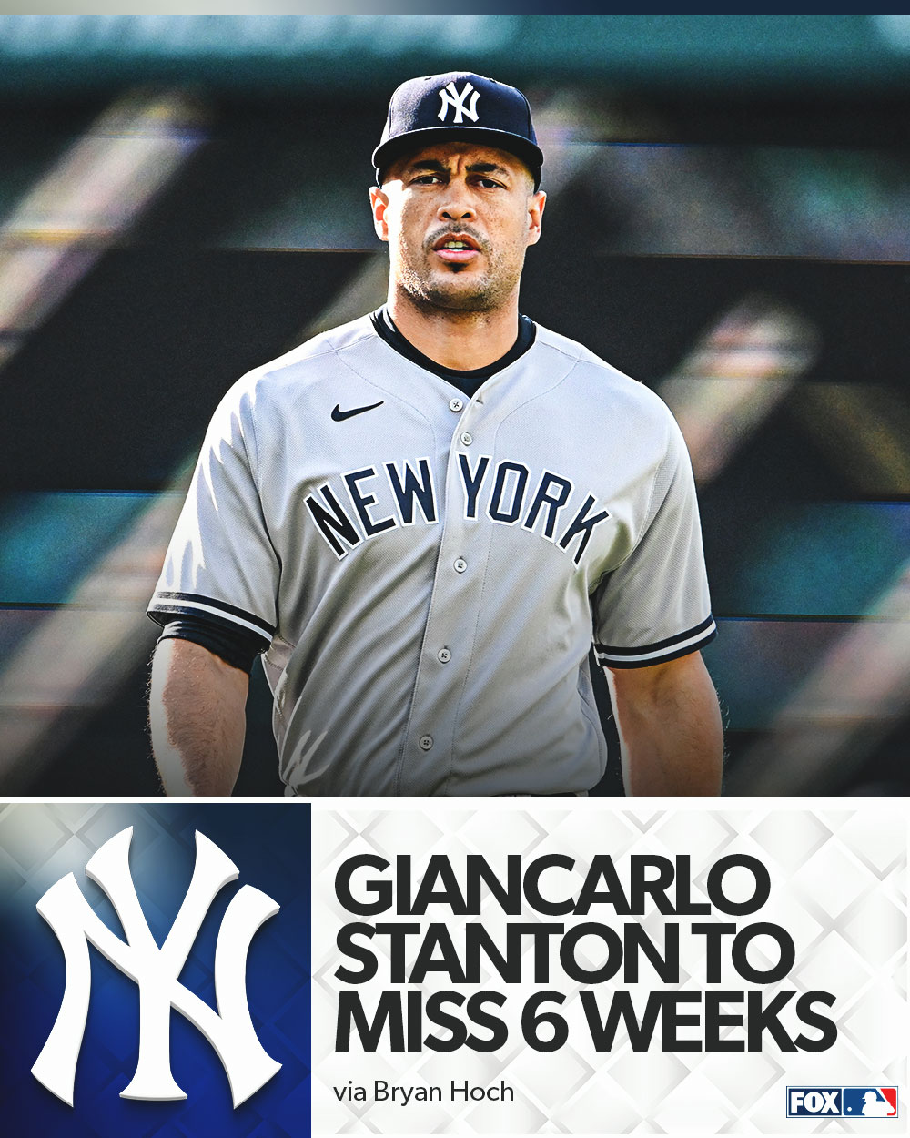 FOX Sports: MLB on X: Aaron Boone on Giancarlo Stanton's IL status: We're  hoping we get him back in six weeks.  / X