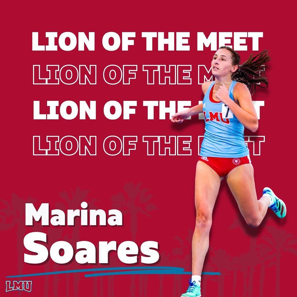 Congratulations to our Lion of the Meet at the Bryan Clay Invitational, Marina Soares! @marina.ssoares has been on fire the past few weeks, and Saturday she lowered her 1500m PR by over 11 seconds, placing 2nd in her heat in 4:41.12. 'She has been on fi… instagr.am/p/CrML4fePEjx/