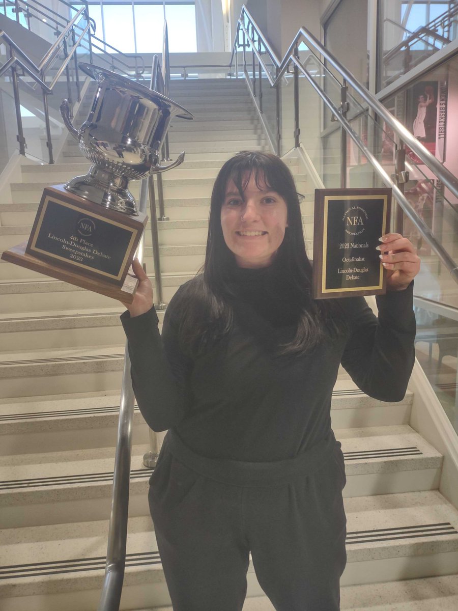 MoStateDebate's tweet photo. Lauren Woodall, NFA Octofinalist https://t.co/zfwczeKTOV