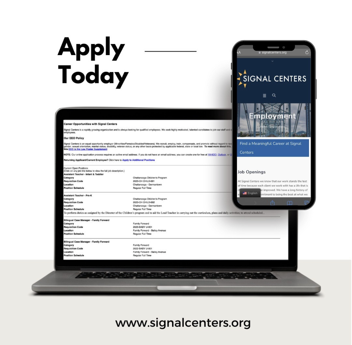 We're Hiring! Click the link in our bio to view open positions.

Follow us on LinkedIn to stay connected ✅

#Hiring #SignalCenters #NewJob #Job #JobOpportunity