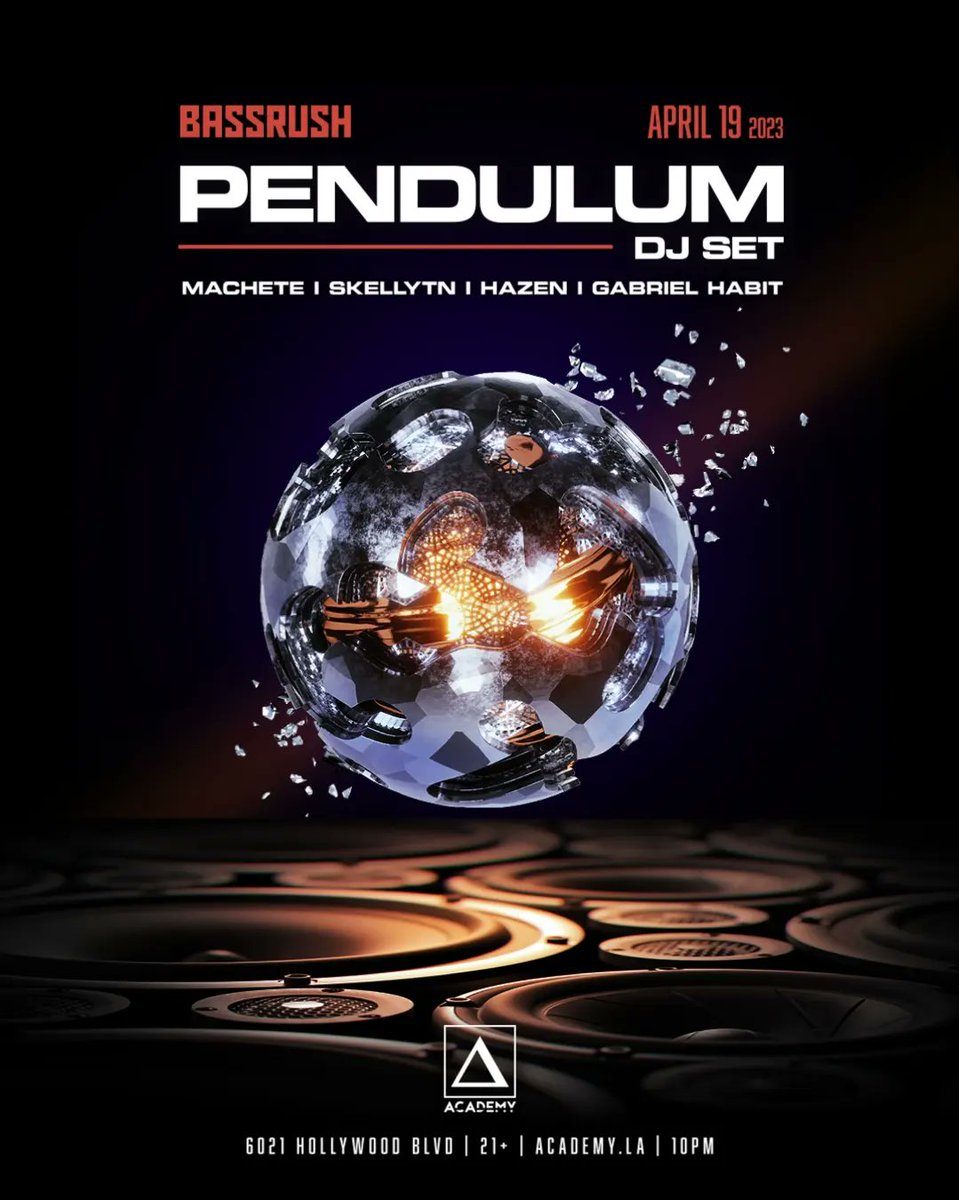 Opening for <a href="/Pendulum/">Pendulum</a> tomorrow <a href="/academy__la/">Academy LA</a> <a href="/bassrush/">BASSRUSH</a> 🎉🎉🎉

🎟️ - academy.la/gabrielhabit