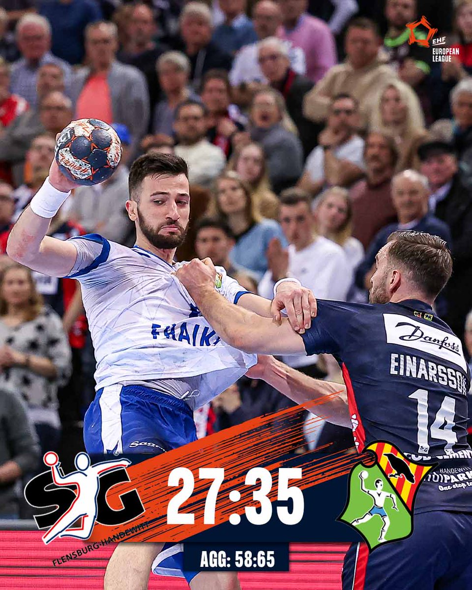 EHF European League (@ehfel_official) on Twitter photo RESULT: <a href="/BMGranollers/">BM Granollers</a> deliver a huge upset as they beat <a href="/SGFleHa/">SG Flensburg-Handewitt</a> 35:27 in the second leg in Germany! 😱
This result secures the Spanish side a place in the #ehffinals in Flensburg! 👏
#ehfel | #RoadToFlensburg RESULT: <a href="/BMGranollers/">BM Granollers</a> deliver a huge upset as they beat <a href="/SGFleHa/">SG Flensburg-Handewitt</a> 35:27 in the second leg in Germany! 😱
This result secures the Spanish side a place in the #ehffinals in Flensburg! 👏
#ehfel | #RoadToFlensburg