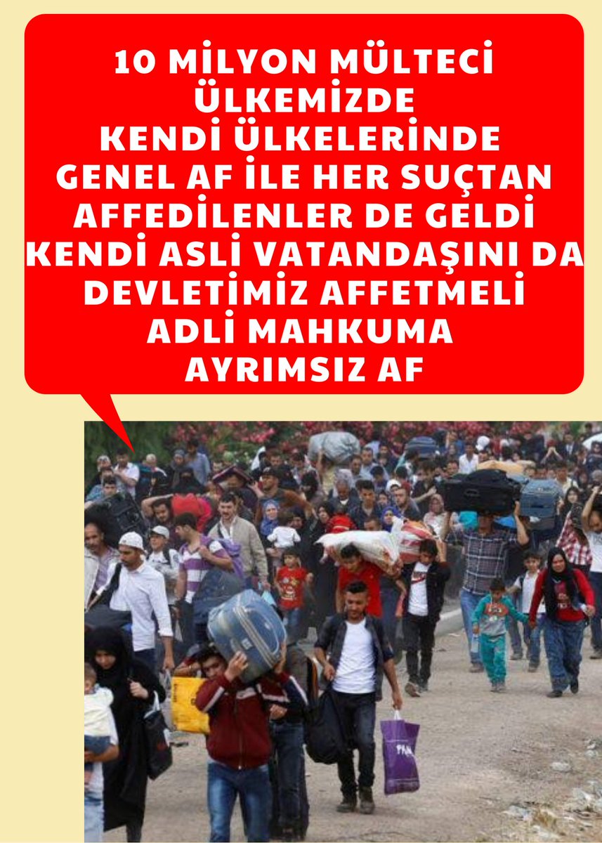 İzinli mahkûmlar
Suç ayrımsız dışarıdalar
Cezalarından da düşüyor
7+1=8 yıl cezası kalanlar özgür kaldı ayrıca 3yılda denetim verildi <a href="/fuatoktay/">Fuat Oktay</a>
Talebimizi aynı maddelerde olanlara ayrım yapmadan eşit düzenlemenin
Gelmesi gerekiyor 
MahkumaAF SandıktaOy