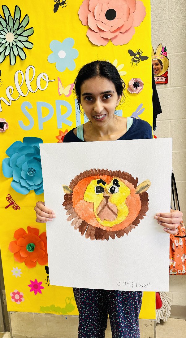 Look at the artwork our @JASS_risewithus student created in the art class @JeanAugustineSS @PeelSchools! We are very proud and impressed with what she has accomplished♥️ #PeelProud #Art #Watercolourpainting #SeeTheAbility #FullOfTalent