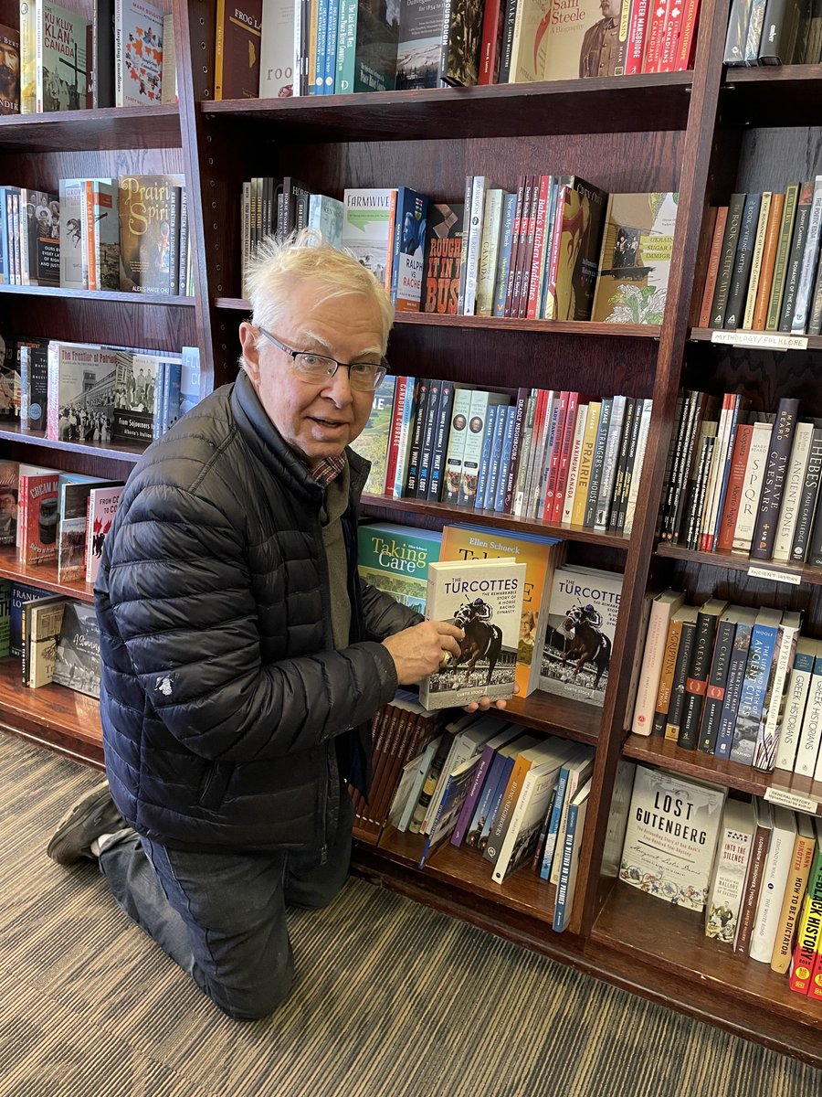 Wilkinson_Barb's tweet photo. Big day! ⁦@CurtisJStock⁩’s book The Turcottes is now in bookstores, ⁦@chaptersindigo⁩ and some local book stores. You can find it under Canadiana at ⁦@AudreysBooks⁩ and he’ll be there May 13th to sign your copy https://t.co/1Xzco1hMrA