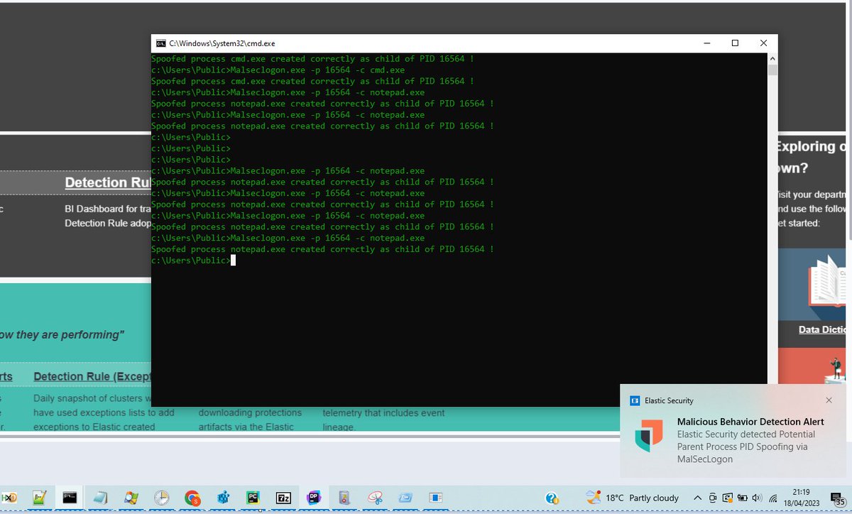 SBousseaden's tweet photo. spoofing ppid via seclogo service is a really a cool evasion technique (often a known FP excluded from traditional ppid spoofing detections) I wonder why im not yet seeing it widely adopted :)

https://t.co/zPPJ4uhxuS https://t.co/hbT0KM4HOx