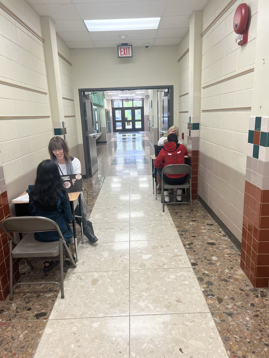 MissPetrosky's tweet photo. BizTown interviews are always all hands on deck! Thank you to all of our volunteers that took time out of their day to interview our students! #CVproud #GRpride @GRGator @CVSDnews https://t.co/8NS8qmIJhk
