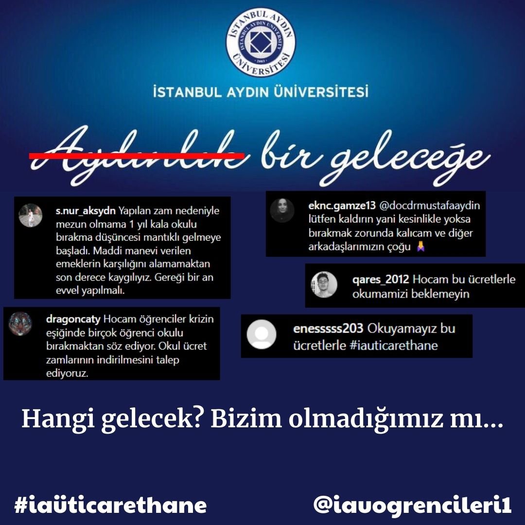 ugurcelks's tweet photo. Yandaş diye sahip olduğu dershaneyi üniversite yapar beşyolun da yarısını verirseniz sonuç %130 zam istanbulun göbeğinde arap dolu kampüsünüz olur #iaüticarethane https://t.co/ZnpKntR0Ry