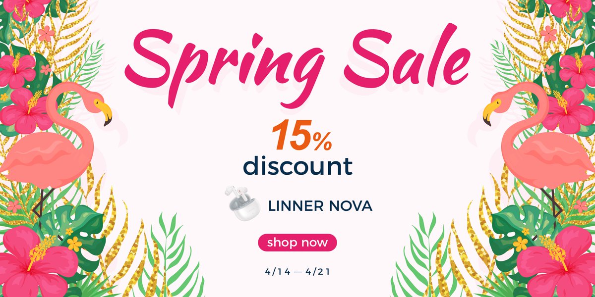 LinnerNova's tweet image. 🌟 Only 3 days left of our Spring Sale! 🌟 Don't miss your chance to save 15% on all LINNER products! Rediscover the joy of sound and enhance your hearing experience. Hurry, the sale ends soon! 💥 Shop now: linnerlife.com/collections/pr…

#LINNER #SpringSale #HearingAids #HurryUp