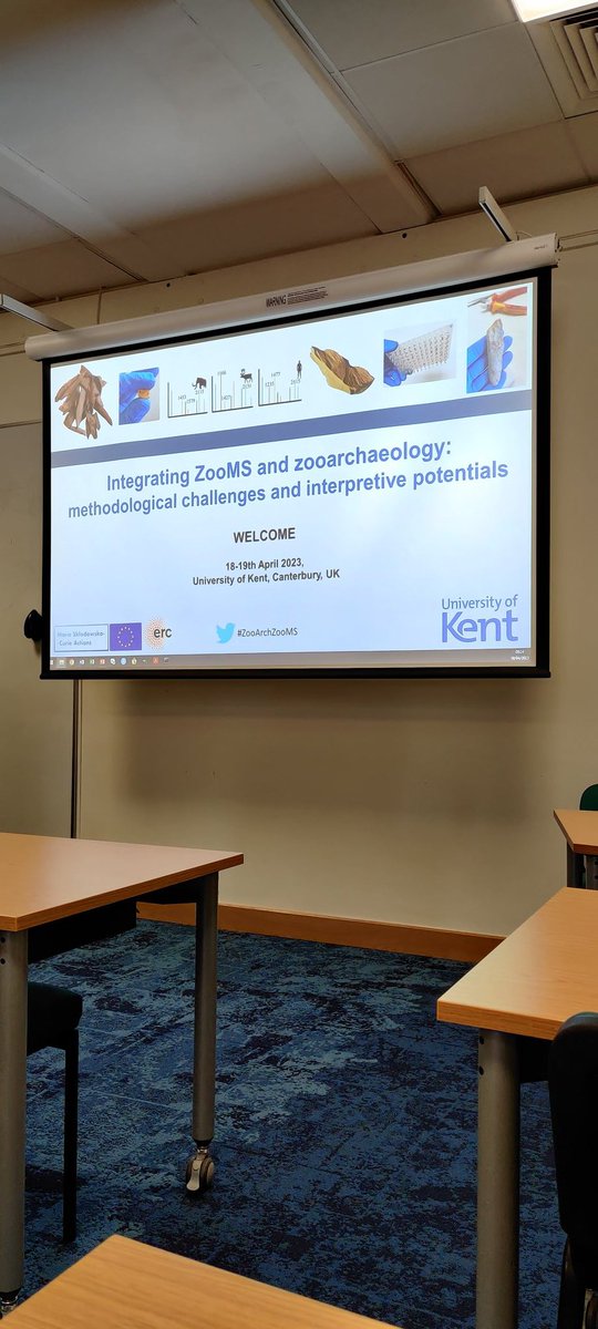 First day of talks at the ZooMS/Zooarch workshop at the University of Kent done. Great talks by everyone and looking forward to more talks and discussions tomorrow! #ZooArchZooMS