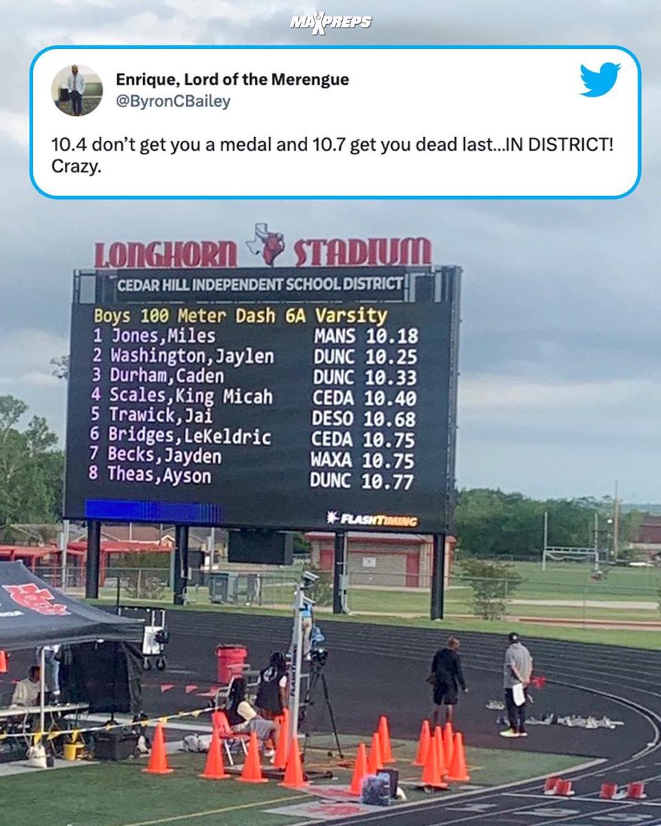 coachdeesmith's tweet photo. If you are at a coaching clinic and the person speaking has athletes with times like this simply stop listening and walk out because you don’t have them 😂 https://t.co/ZTCWTXoq8j