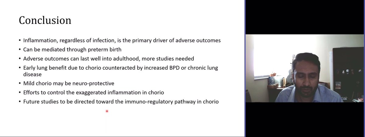 songMD's tweet photo. THM:
Chorio does not always = Infection.
Chorio does always = Inflammation.
Treat as such.
May the Force be with you.
#NeoTwitter
#NeoGrandRounds
#LifeLongLearning
#LearnWithKP https://t.co/CQi5paJ2cQ