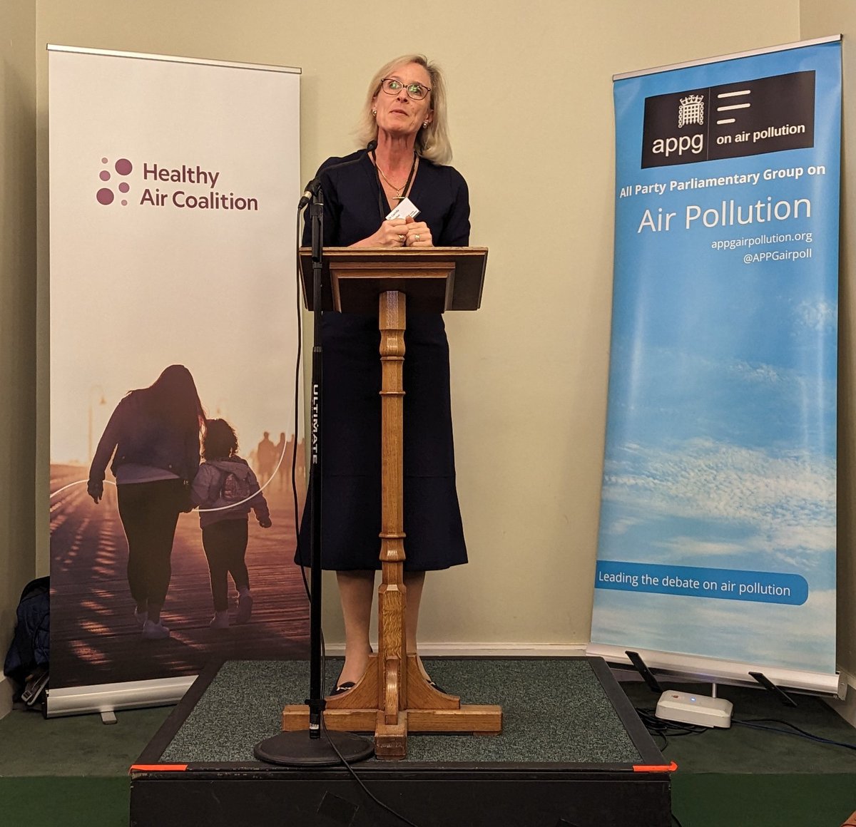 🗣️'This is not a trivial issue. There is absolutely no doubt that the air we breathe and the pollution in the air crosses the placenta and into foetal development.' Powerful speech by Dr @CamillaKingdon, President @RCPCHtweets at relaunch of @HealthyAirUK #AirPollution #cleanair