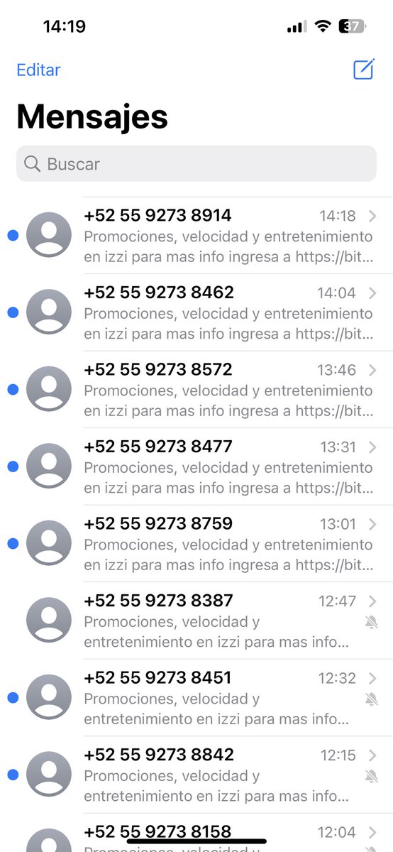 pericaza's tweet photo. @ayudaizzi esa es su estrategia para no perder clientes? Y no es la lista completa de los mensajes que me llegan. Quien de ustedes puede arreglar esto y que dejen de insistir? @Profeco también atienden estos temas? https://t.co/0WhHQ530fr