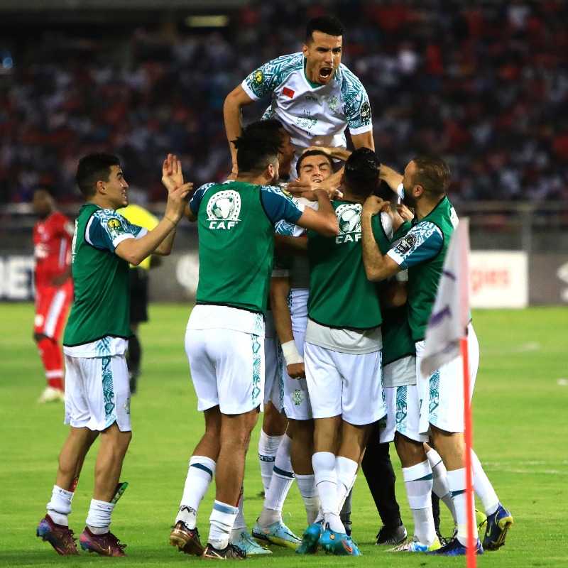 CAFCLCC's tweet photo. Most-ever goals scored in a single #TotalEnergiesCAFCL group-stage! 🔥

Here are @RCAofficiel’s road to the quarterfinals! 🇲🇦