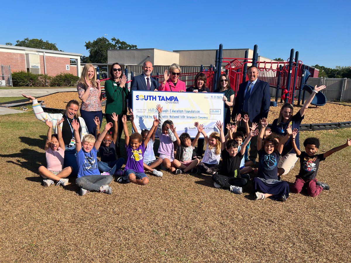 Addison Davis (@addisongdavis) on Twitter photo The support we receive from our community partners is vital to the success of our students & schools.
Thank you to <a href="/OldRepTitle/">Old Republic Title</a> for your donation of $25K to <a href="/hcps_tinkerk8/">Tinker K-8</a> & <a href="/HCPSLanier/">Lanier Elementary</a>, which will go toward providing new morning show equipment, a sunshade & a hydroponic garden. The support we receive from our community partners is vital to the success of our students & schools.
Thank you to <a href="/OldRepTitle/">Old Republic Title</a> for your donation of $25K to <a href="/hcps_tinkerk8/">Tinker K-8</a> & <a href="/HCPSLanier/">Lanier Elementary</a>, which will go toward providing new morning show equipment, a sunshade & a hydroponic garden.
