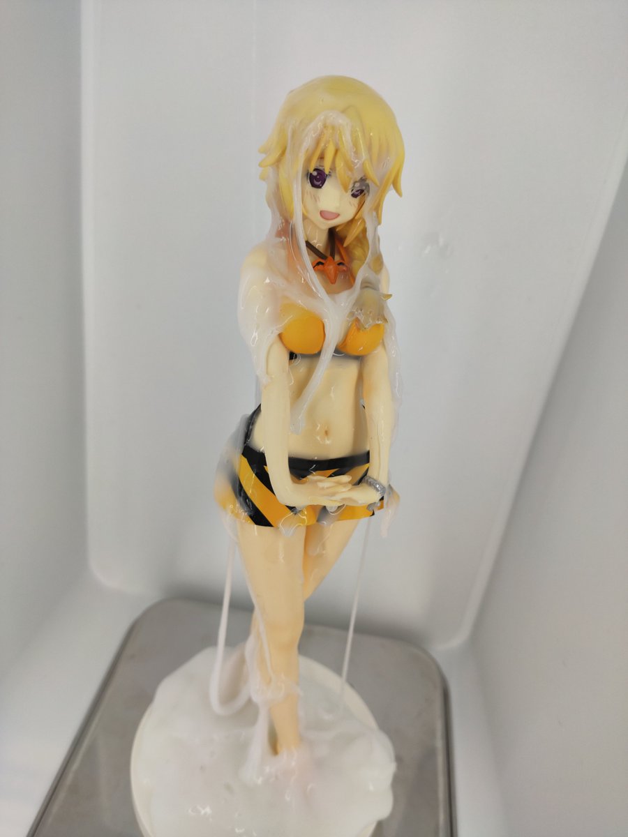 reoBK_'s tweet photo. シャルロット・デュノア 水着 スライムぶっかけ
二種類のスライムどちらが好み？ https://t.co/Som2QLrLye