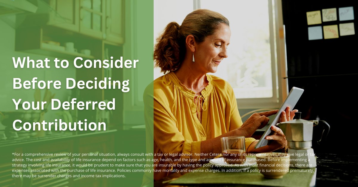 EvolveFinAdv's tweet image. When deciding how much to contribute, consider your current living expenses. It's also a good idea to know the tax impact (how much your income can be lowered) and the time period until you receive distributions.