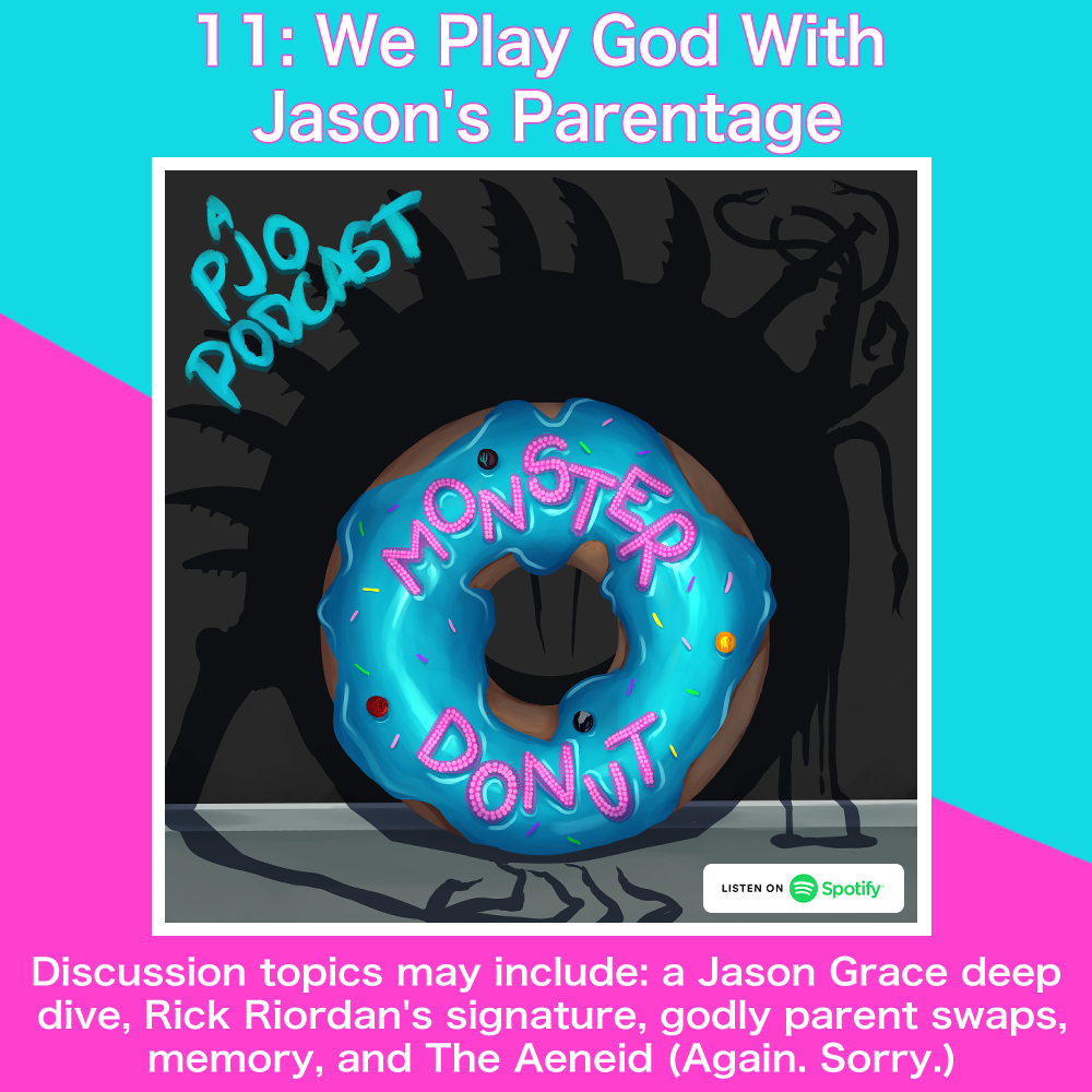 PJOPod's tweet photo. Last week, @oftheeldestgods got Emily, so this week, Charlie's at our house to talk about memory, Jason and the Argonauts, godly parent swaps, and replaying The Lightning Thief myth in The Lost Hero.

Listen here: https://t.co/HhfZ7uqNgL https://t.co/o5WLsk0aKI