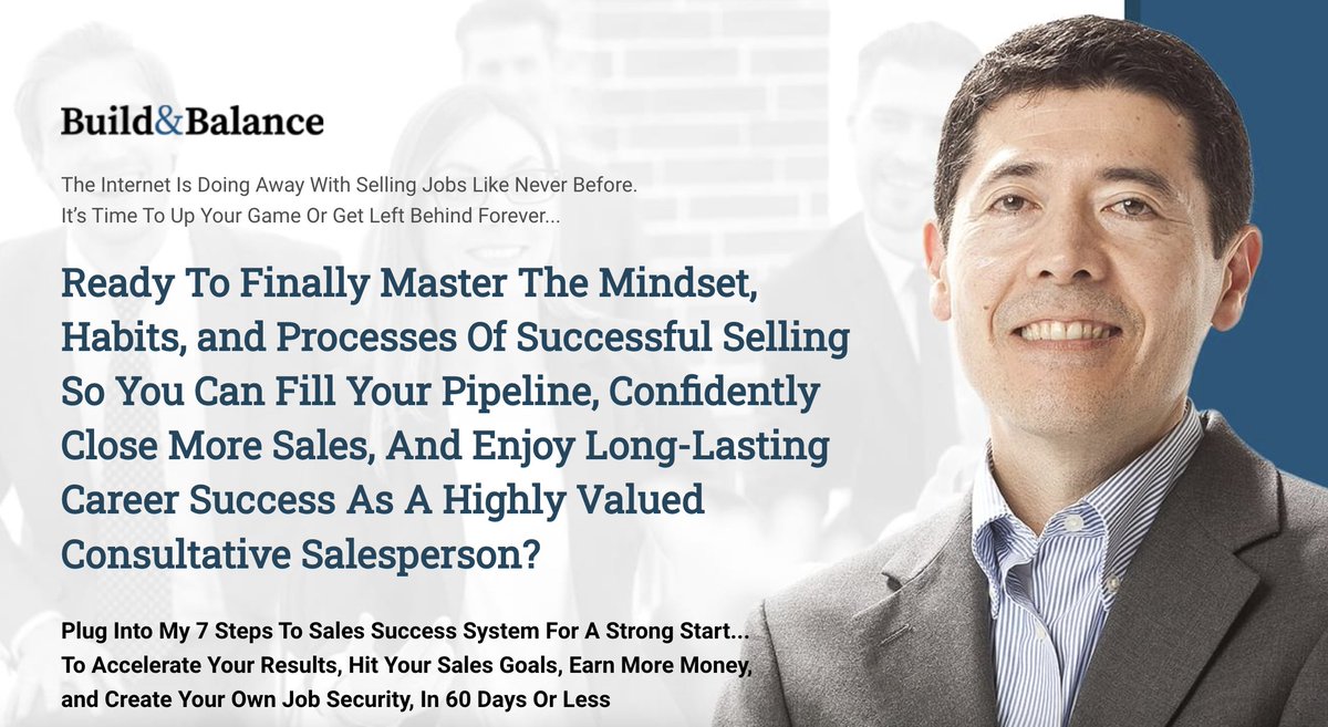 BAexeccoach's tweet image. Have you heard of our online Sales Course?! Sign up, or learn more about our online class now at buildandbalance.clickfunnels.com/salessuccesssy… #SalesTraining #SalesCourse #OnlineSalesCourse #Salespeople #SalesManager #Salesperson #SalesHelp #Sales