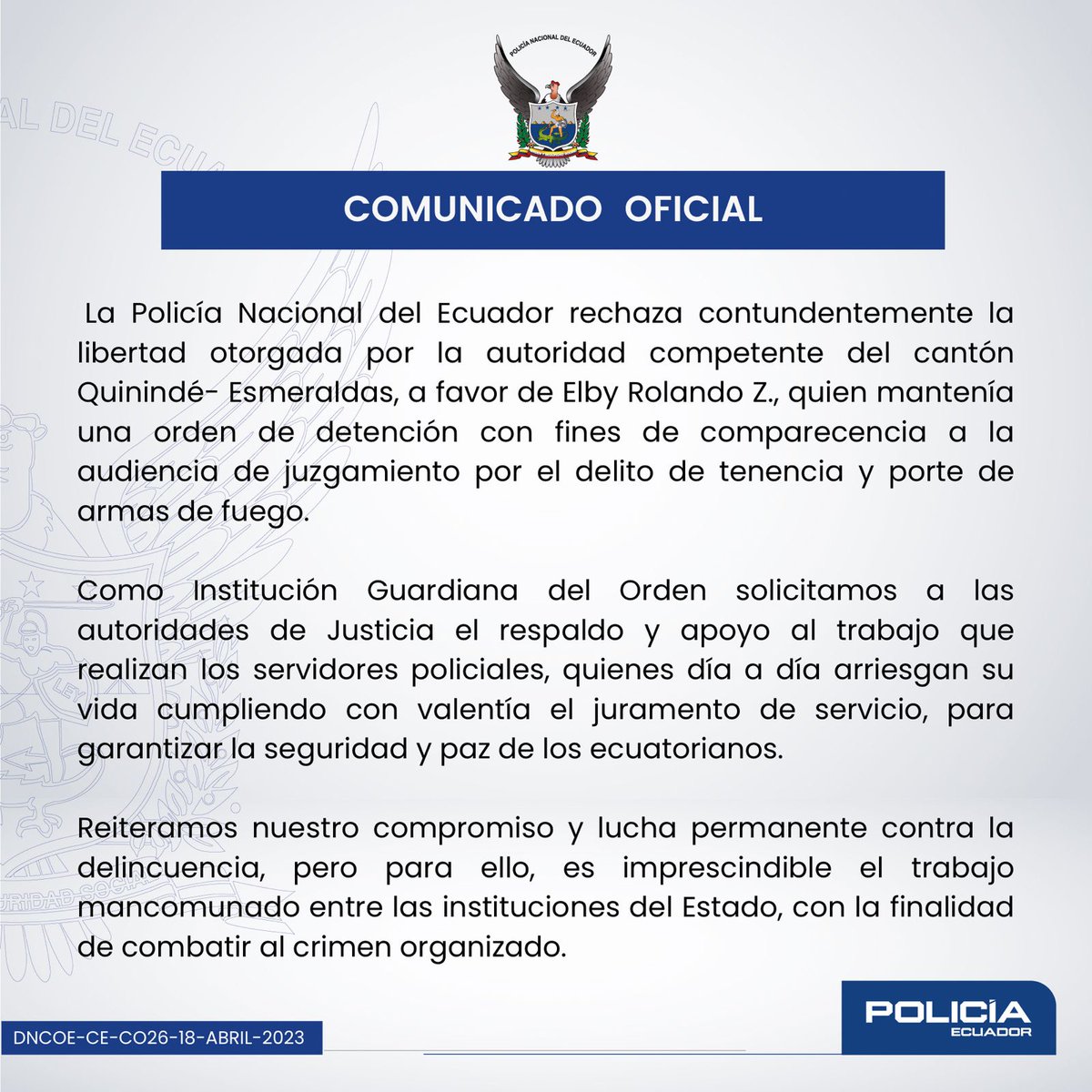 𝗖𝗢𝗠𝗨𝗡𝗜𝗖𝗔𝗗𝗢 𝗢𝗙𝗜𝗖𝗜𝗔𝗟 ||