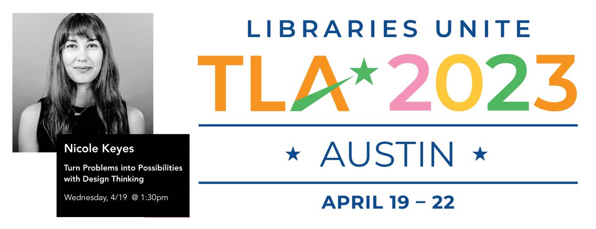 nico_keyes's tweet photo. Heading to @TXLA? I'd love to see you at my session, Turn Problems into Possibilities with Design Thinking! #txla23 #DesignThinking https://t.co/2eKxNpgflj